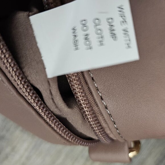 Burgundy Shoulder Bag Faux Leather Two Piece Handbag Set - Picture 9 of 15